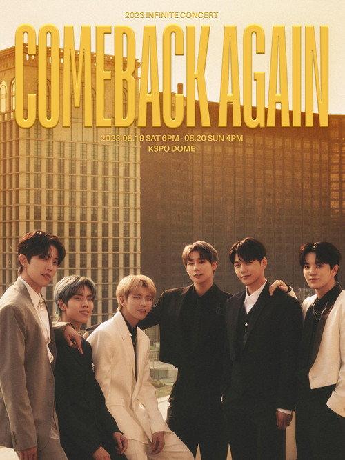 INFINITE CONCERT 'COMEBACK AGAIN' 2023 official movie poster