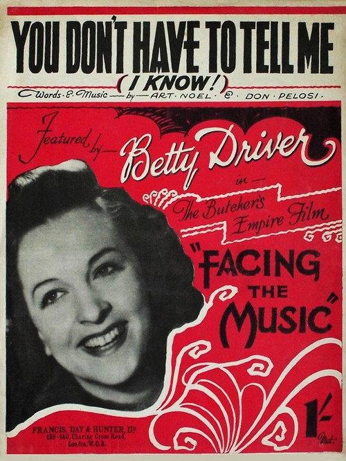 Facing the Music 1941 official movie poster