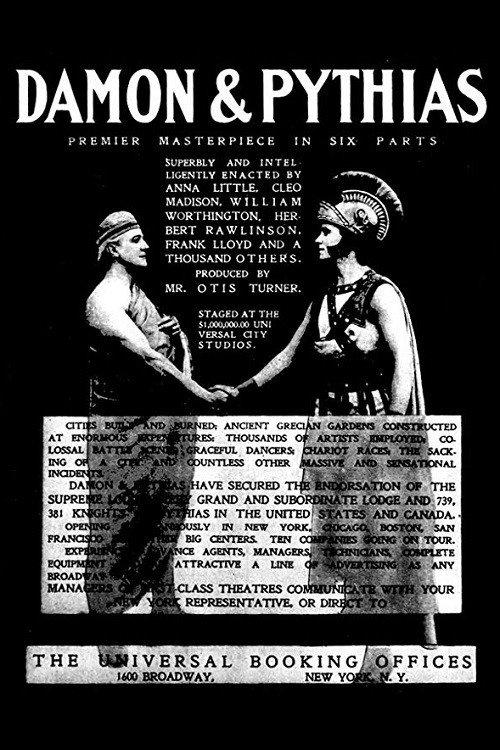Damon and Pythias 1914 official movie poster