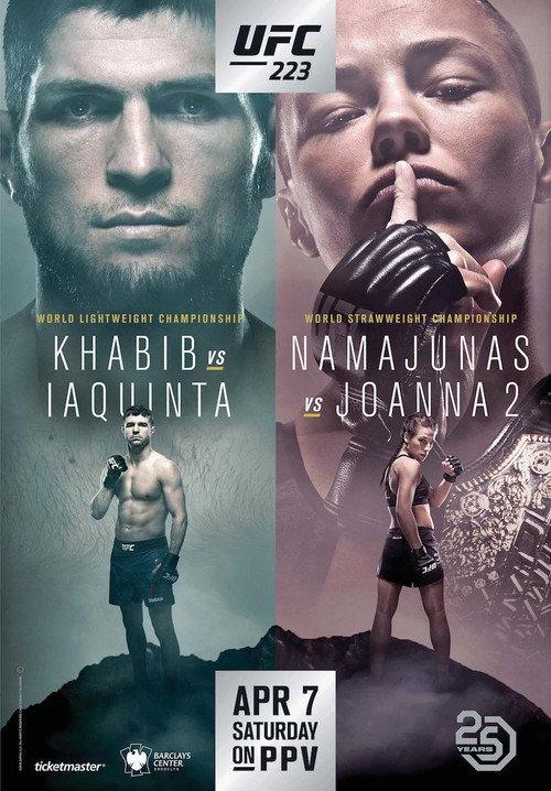 UFC 223: Khabib vs. Iaquinta 2018 official movie poster