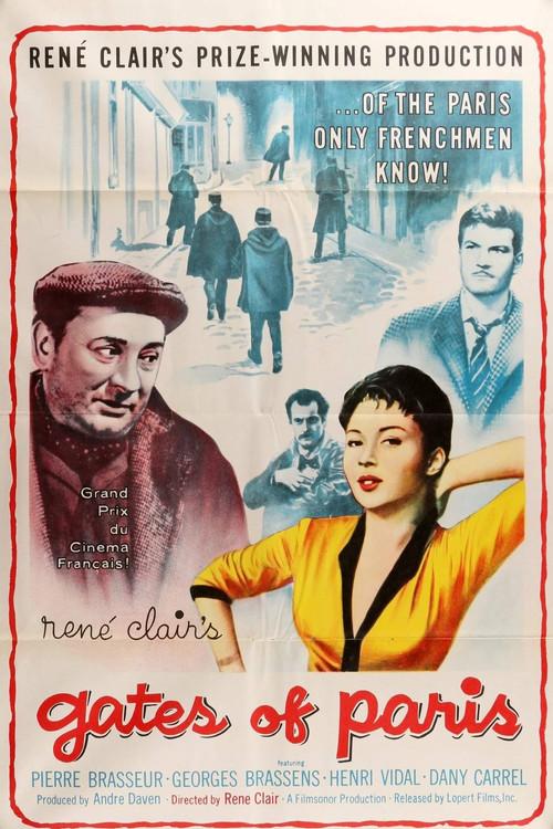 The Gates of Paris 1957 official movie poster
