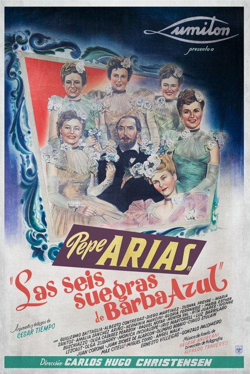 Las seis suegras de Barba Azul 1945 official movie poster