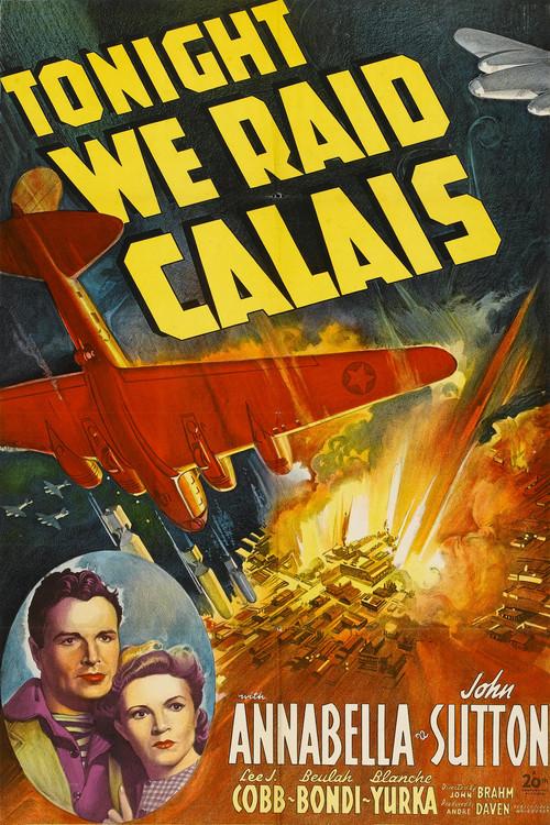 Tonight We Raid Calais 1943 official movie poster