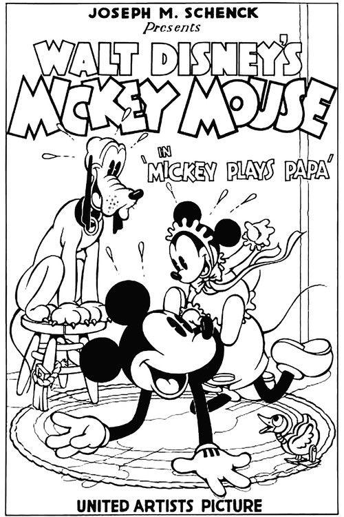 Mickey Plays Papa 1934 official movie poster