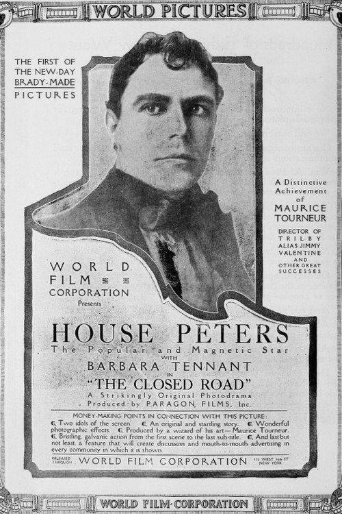 The Closed Road 1916 official movie poster