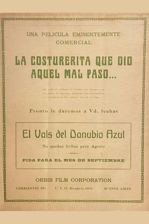 La costurerita que dio aquel mal paso 1926 official movie poster