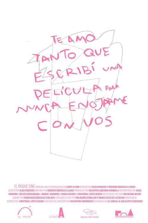 I Love You So Much That I Wrote a Movie to Never Get Upset with You 2023 official movie poster