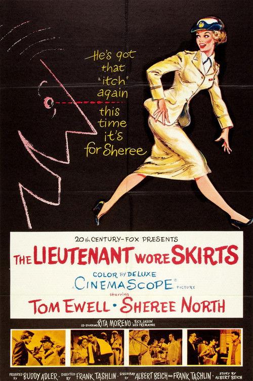 The Lieutenant Wore Skirts 1956 official movie poster