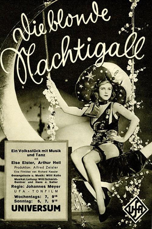 Die blonde Nachtigall 1930 official movie poster