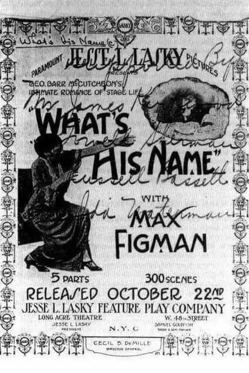 What's His Name 1914 official movie poster