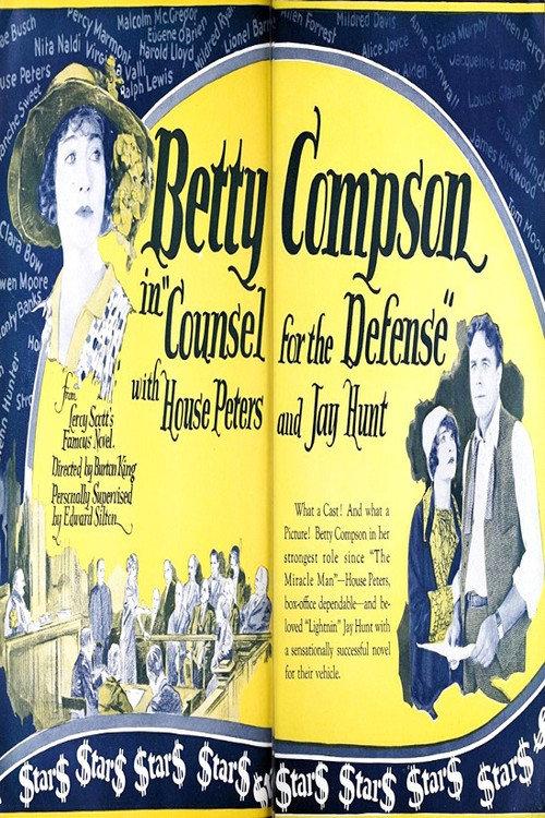 Counsel for the Defense 1925 official movie poster