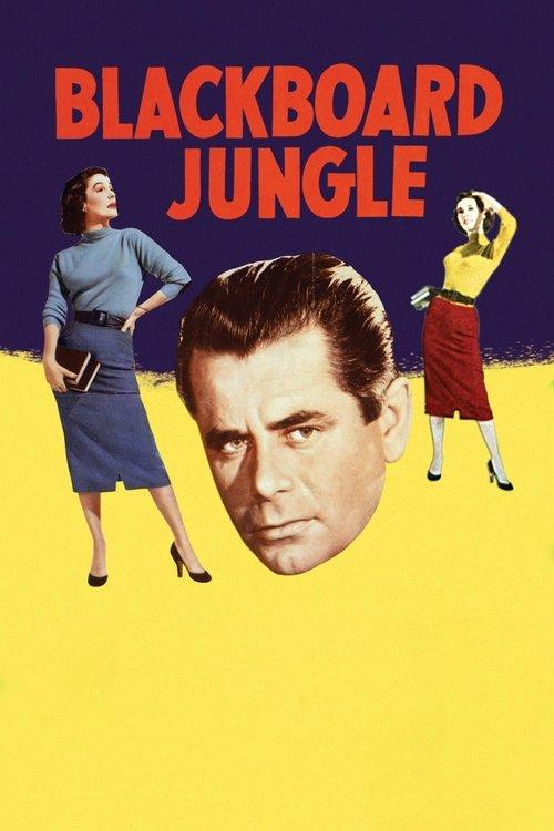 Blackboard Jungle 1955 official movie poster