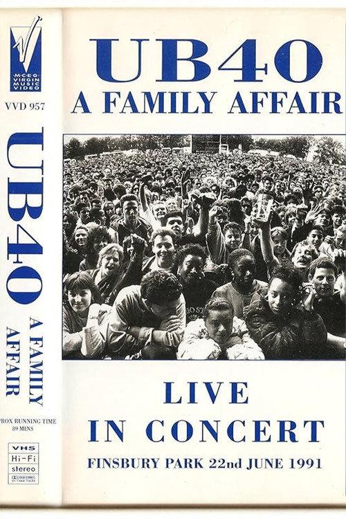UB40 Live at Finsbury Park 1991 official movie poster