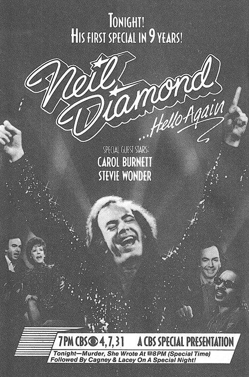 Neil Diamond... Hello Again 1986 official movie poster