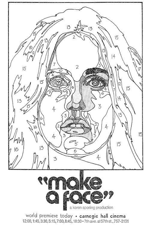 Make A Face 1971 official movie poster