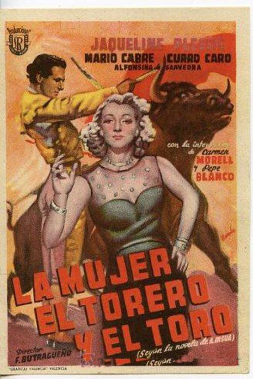 La mujer, el torero y el toro 1950 official movie poster