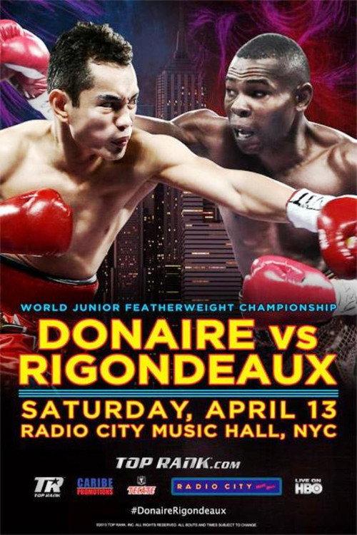 Nonito Donaire vs. Guillermo Rigondeaux 2013 official movie poster