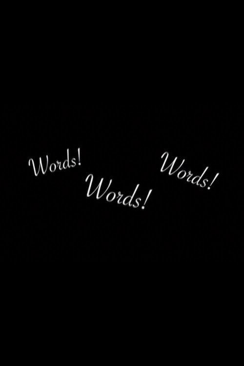 Words! Words! Words! 2009 official movie poster