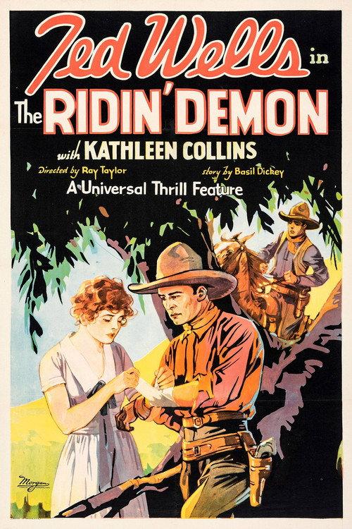 The Ridin' Demon 1929 official movie poster