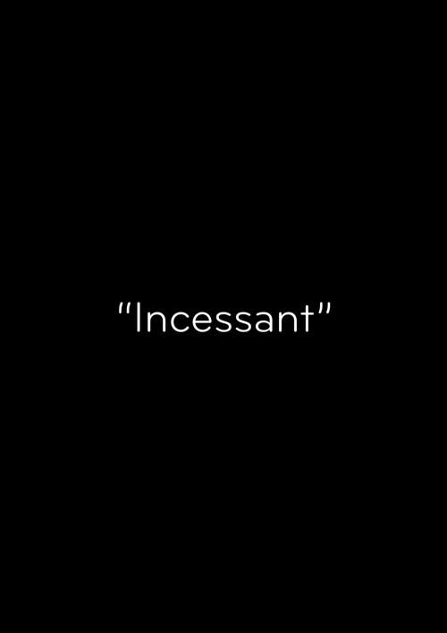 Incessant 2020 official movie poster