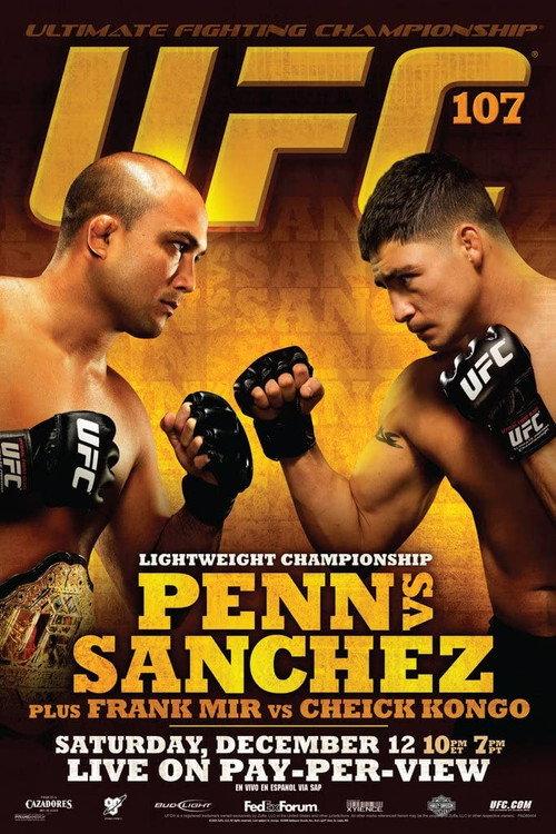 UFC 107: Penn vs. Sanchez 2009 official movie poster