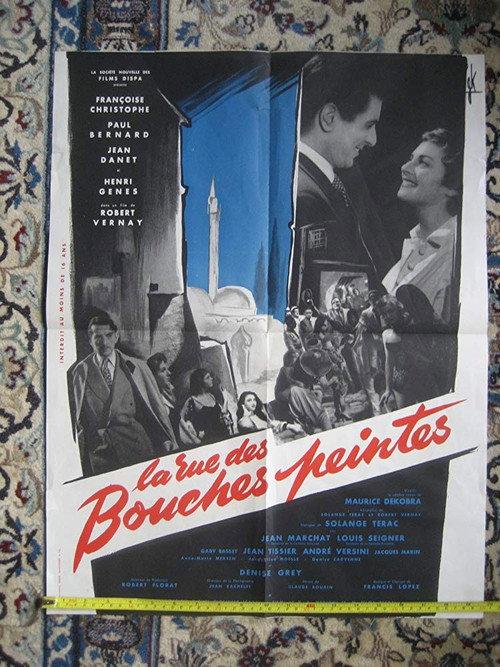 La Rue des bouches peintes 1955 official movie poster