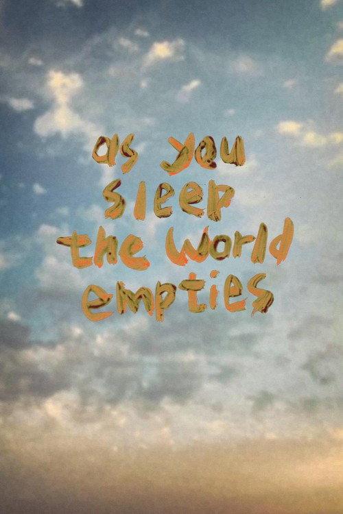As You Sleep the World Empties 2020 official movie poster