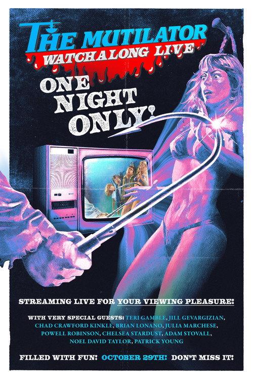 The Mutilator Watchalong Live 2021 official movie poster