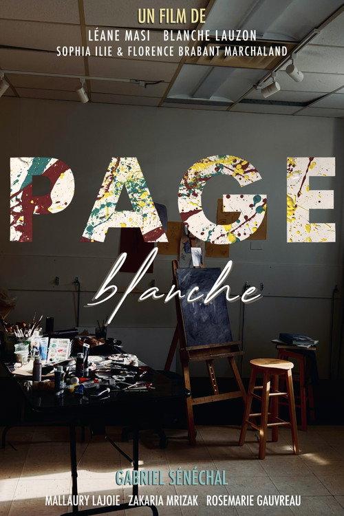 Page blanche 2026 official movie poster