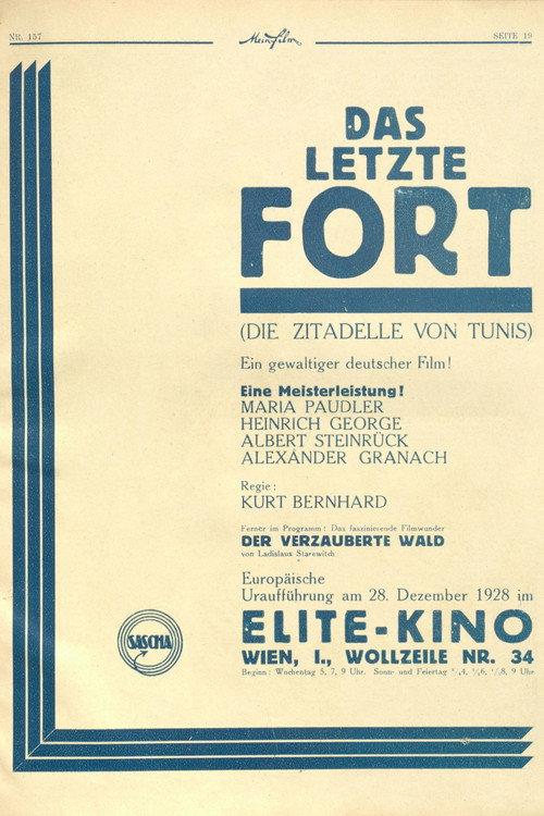 Das letzte Fort 1929 official movie poster