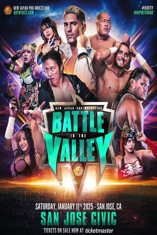 NJPW Battle in the Valley 2025 2025 official movie poster