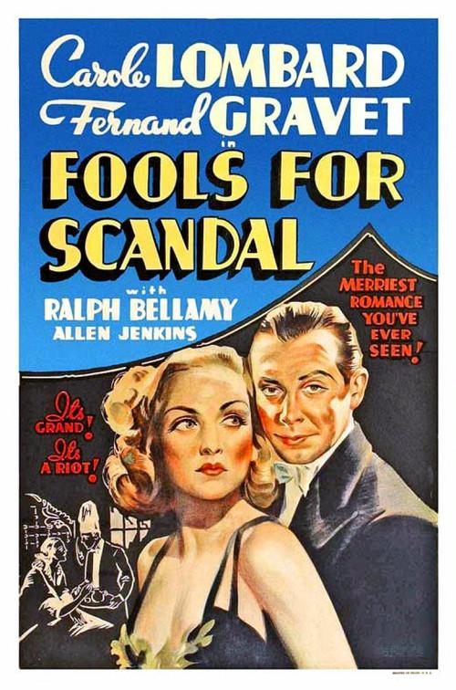 Fools for Scandal 1938 official movie poster