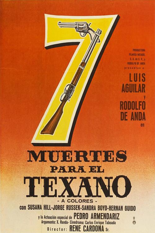 Siete muertes para el texano 1971 official movie poster