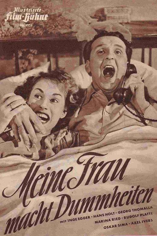 Meine Frau macht Dummheiten 1952 official movie poster