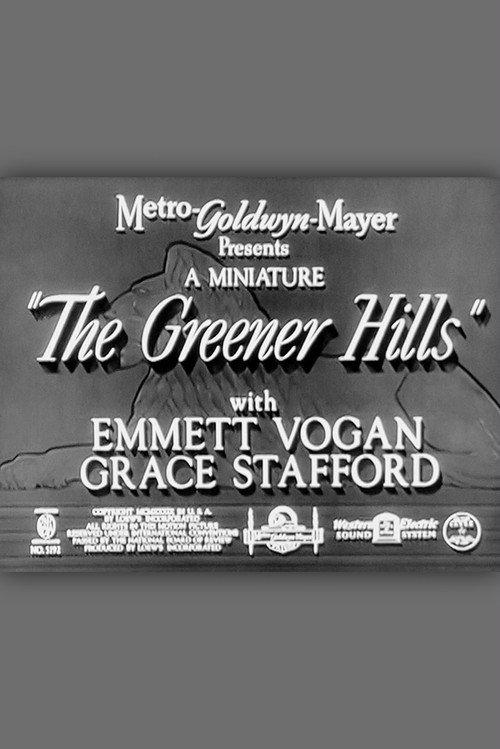 The Greener Hills 1939 official movie poster
