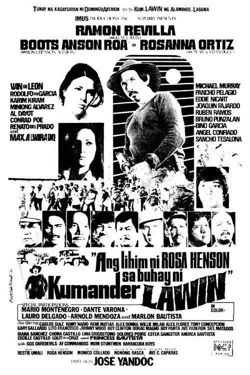 Ang Lihim ni Rosa Henson sa Buhay ni Kumander Lawin 1976 official movie poster