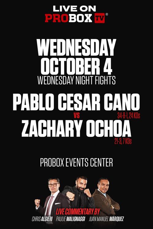 Pablo Cesar Cano vs. Zachary Ochoa 2023 official movie poster