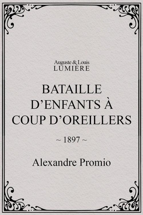Bataille d’enfants à coup d’oreillers 1897 official movie poster