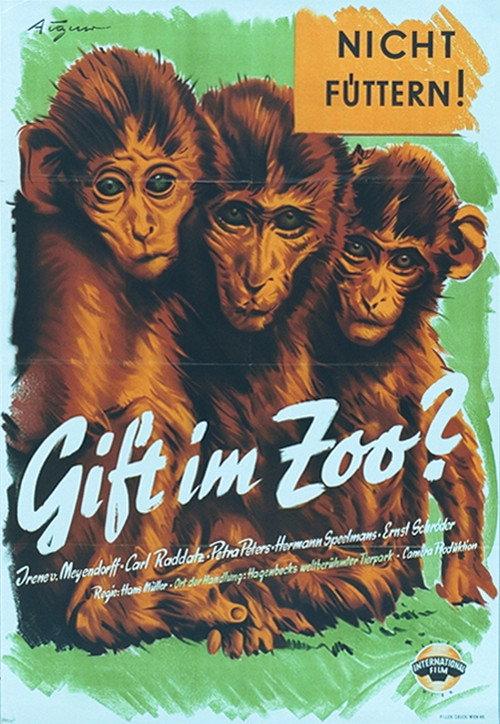 Gift im Zoo 1952 official movie poster