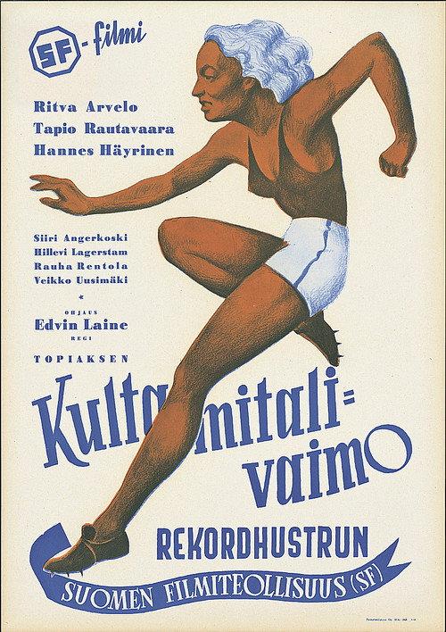 Kultamitalivaimo 1947 official movie poster