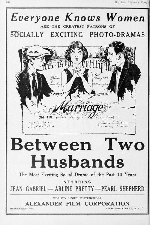 Between Two Husbands 1922 official movie poster