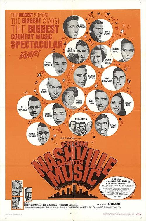From Nashville With Music 1969 official movie poster