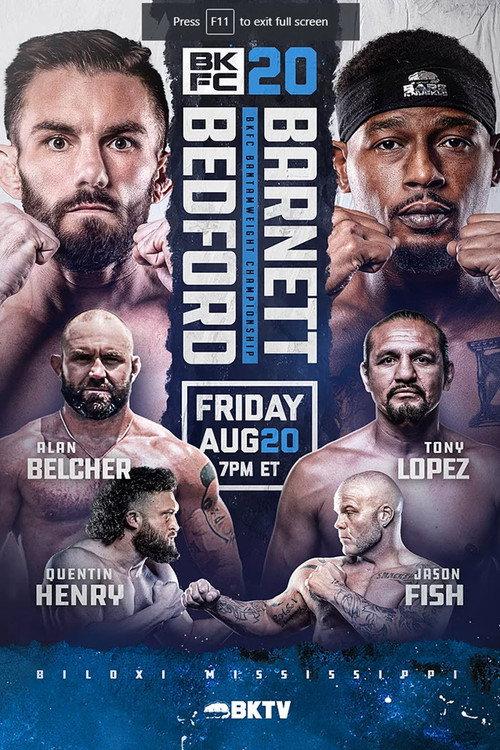 BKFC 20: Bedford vs. Barnett 2021 official movie poster
