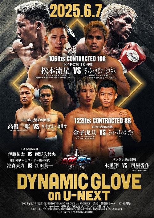 DYNAMIC GLOVE on U-NEXT vol.33 official movie poster