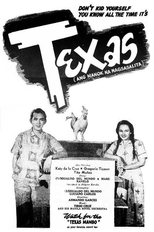Texas, Ang Manok na Nagsasalita 1952 official movie poster