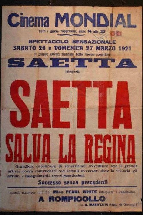 Saetta salva la regina 1920 official movie poster