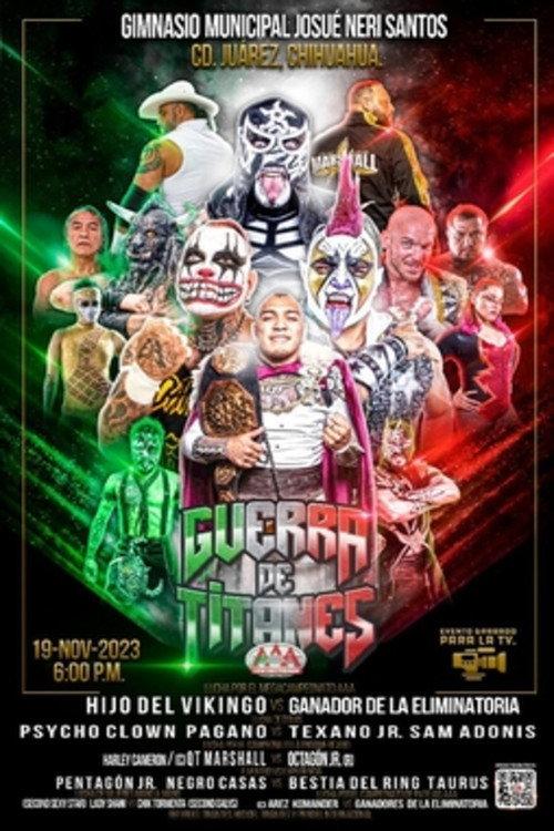 AAA Guerra De Titanes 2023 2023 official movie poster