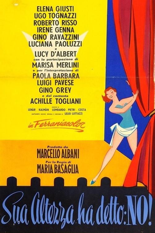 Sua altezza ha detto: no! 1953 official movie poster