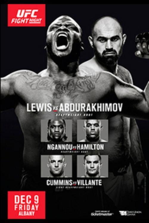 UFC Fight Night 102: Lewis vs. Abdurakhimov 2016 official movie poster