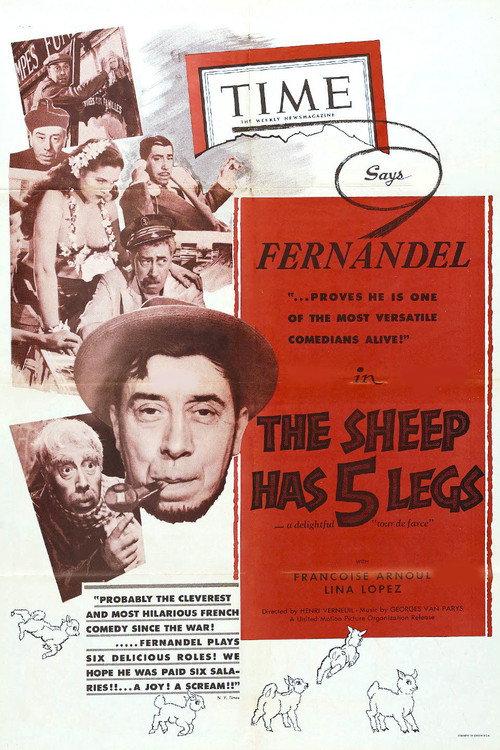 The Sheep Has Five Legs 1954 official movie poster
